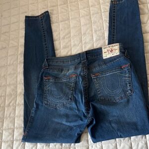 True Religion Women's Dark Blue Skinny Jeans